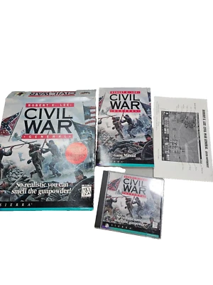 Robert E. Lee: Civil War General (PC, 1996) Original Box, Manual & Game Win3.1 - Image 1 of 3