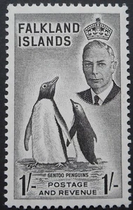 Falklandinseln 1952 GVI One Shilling SG 180 postfrisch - Bild 1 von 1