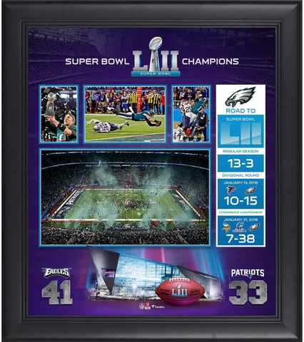 Philadelphia Eagles Framed 15x17 Super Bowl LII Champs Collage Cover