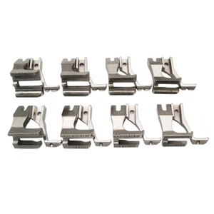 JUEGO DE 8 pies de tubería de ribete simple y doble aptos para Juki Du-141 Du-1181 Consew 205RB+ - Imagen 1 de 7