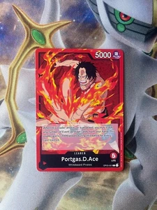 One Piece Inglés TCG OP03-001 Portgas d Ace Leader Pack ¡Fresco!! - Imagen 1 de 2