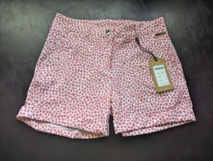 NWT WOMEN'S MDC SHORTS, SIZE: 4 (EU 36), COLOR: WHITE/RED (J532) - Picture 1 of 3