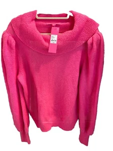 Suéter para mujer Lilly Pulitzer Courtland topacio rosa talla XL NUEVO CON ETIQUETAS - Imagen 1 de 3