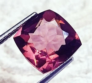 Granato Rodolite Naturale 8,80 Ct Forma Cuscino Certificato Gemma Sciolta - Foto 1 di 6