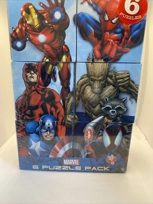 Marvel 6 Pack of Jigsaw Puzzle 48 Piece (9 inch x 10 inch) - Image 1 of 4