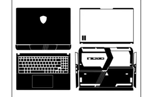 Flower Laptop decal Skin for MSI Vector GP68HX 12VH 12VI 13VF 13VG 13VH - Picture 1 of 21