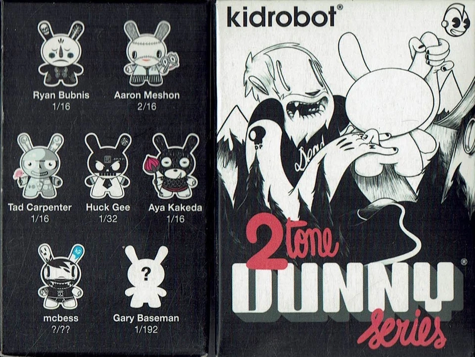 Kidrobot Dunny 2Tone series NUOVO personaggio casuale +15 Gd41 - Immagine 1 di 1