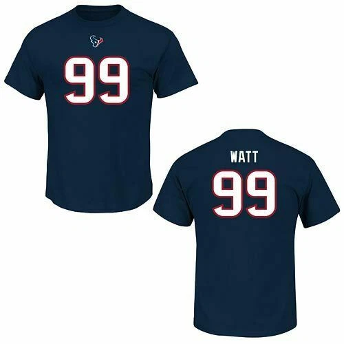 Camiseta Big & Tall Majestic Houston Texans J. J. Watt nombre y número Foto 1 de 3