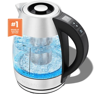 1.8L Digital Rapid-Boil Glass Kettle w/7 Temperature Presets and Tea Infuser - Picture 1 of 7