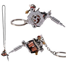 Tattoo Machine Gun Necklace Pendant Key Ring Key Chain Iron  Alloy DY