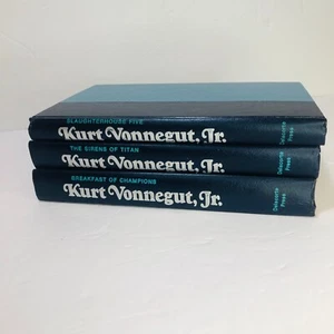 VTG KURT VONNEGUT JR 3 HB Book Collection Slaughterhouse Five, Sirens of Titan - Picture 1 of 13