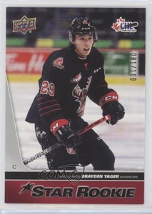 2021-22 Upper Deck CHL 2020-21 Star Rookies Exclusives /100 Brayden Yager #404