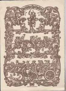 Schmucktelegramm E. Feyerabend Dresden 1935 Hochzeit Ratsweinkeller - Bild 1 von 2