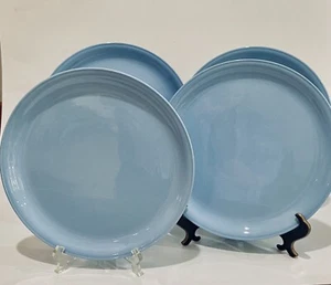 4 ~Homer Laughlin Skytone Blue 10" 1950-59 Dinner Plates Made USA MCM Vintage - Picture 1 of 4