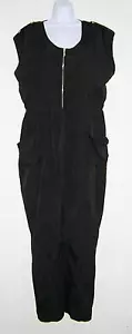 MISS TINA BY TINA KNOWLES JUMPSUIT STRAMPLER FLÜGELÄRMEL SCHWARZ GOLD GR. 18 NEU OHNE ETIKETT! - Bild 1 von 9