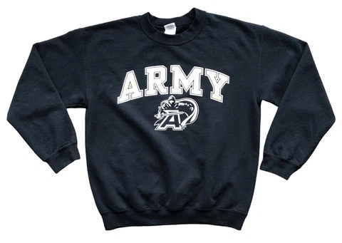 VINTAGE Army Black Knights Crewneck Sweatshirt Mens Medium Black West Point Cover