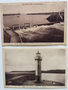 BINIC BRETAGNE LE PHARE L'ECLUSE CARTE POSTALE CPA Côtes d'Armor 22 1950 - Imagen 1 de 3