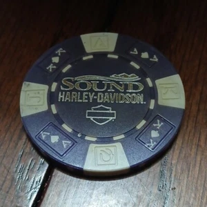 ⭐HARLEY DAVIDSON "SUND OF THUNDER" Marysville Washington DEALER POKER CHIP - Picture 1 of 2