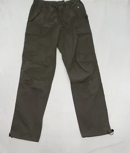 NWT H&M Green Regular Fit Cargo Joggers With Adjustable Ankle String Size SMALL - Picture 1 of 4