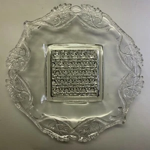 EAPG Square Plate MAPLE LEAF Press Pattern Glass, Jones, Cavitt & Company 1887 - Bild 1 von 7
