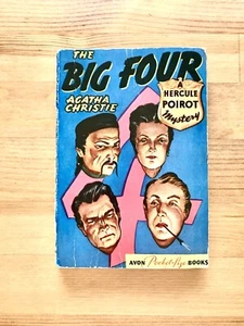 1927 THE BIG FOUR by AGATHA CHRISTIE 1st US Edition HERCULE POIROT MYSTERY VG👀 - Foto 1 di 10