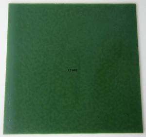 0141,30- 5" x 5" OPALESCENTE FORESTA SCURA VERDE BULLSEYE 3mm SPESSORE VETRO 90 COE - Foto 1 di 4