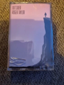Queen Roger Taylor Outsider Transparent Blue Cassette Sealed Queen Cracked case - Picture 1 of 4