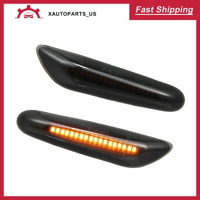 Luz de señal de giro lateral apta para BMW 335i 328i 2007-2013 - 2 piezas Foto 1 de 4