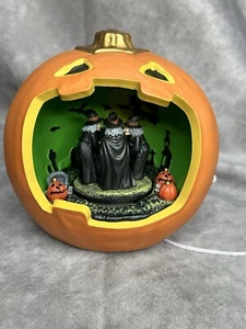 Halloween Light Up Animated Jack O Lantern Witches Moving New LED Spooky Village - Picture 1 of 8