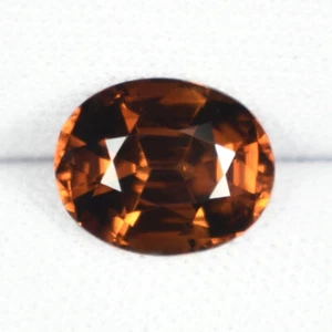 3.48Cts Amazing Luster Natural Brown Zircon Oval....!!!!!!! - Picture 1 of 2