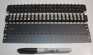 Cinch Barrier Terminal Strip, 20 position with terminal marker strip, 2 ea. Used - Picture 1 of 1