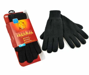 Guantes con aislamiento térmico negros para hombre invierno cálidos clasificación Tog guante extra grueso - Imagen 1 de 1