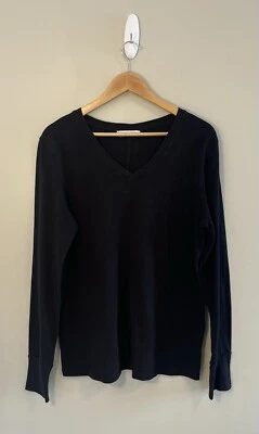 American Giant Long Sleeve Pocket T Shirt Mens Size L Black Cotton Made In USA - Image 1 of 4