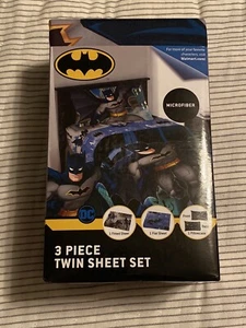DC Comics Batman set 3 pezzi lenzuola gemelle in microfibra NUOVO IN CONFEZIONE BATMAN! - Foto 1 di 3