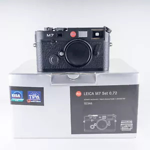Leica M7 "Starter Set" 0.72 Black Film Rangefinder Camera #10909 - Picture 1 of 12