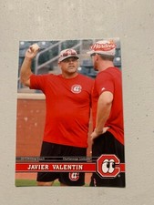 Javier Valentin 2017 Chattanooga Lookouts Team Card