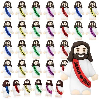 DRAUPNIR 30 Pcs Jesus Toys Little Jesus Figurine Miniature Jesus Doll Tiny Jesus Figurin