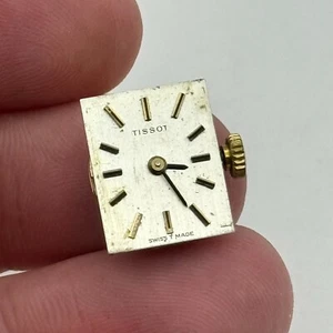15.1mm Tissot 530-1 Balance Ok Swiss Manual Wind Watch Movement PARTS REPAIR - Picture 1 of 15