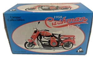 Coleccionables únicos 1958 Black Cushman Eagle de J&R Management nuevo en caja - Imagen 1 de 14