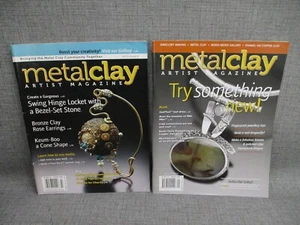 Metal Clay Artist Magazine Lot of 2 Vol 1  Issue 3 and Vol 2 Issue 1 Lot - Picture 1 of 9