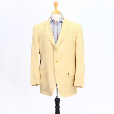 Abrigo Blazer Chaqueta Abrigo Deportivo Beige H. Freeman & Son 46R Lana Sólida 3B Foto 1 de 4