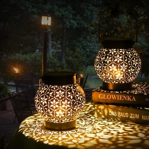Solarlaterne Set 2 Stück Licht Lampe Wasserdicht Orientalisch für Außen B103 - Bild 1 von 8