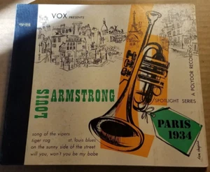 78 RPM Vox VSP 300 KOMPLETT 3ER-Set, Louis Armstrong Paris 1934, hochwertig E E- - Bild 1 von 8