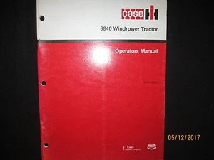 CASE - IH 8840 Windrower Tractor Operator`s Manual Factory Original 1988 - Picture 1 of 4