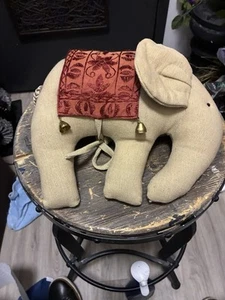 Elephant, throw pillow, unique shaped pillow about 12 inches - Picture 1 of 7