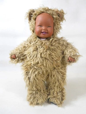 Anne Geddes African American plush doll Teddy Bear costume 15" smile 4 teeth - Image 1 of 4