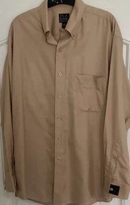 Jos. A. Bank Travelers Collection Herren Beige L/S B/F Hemd Medium Neu mit Etikett (F019) - Bild 1 von 1