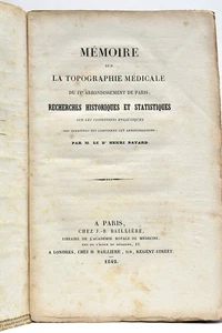 Livre ancien BAYARD Histoire économique et démographiques Paris planches 1842 - Picture 1 of 11