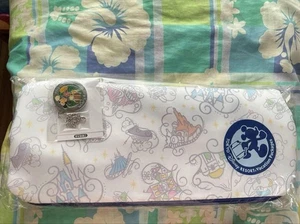 Disney Cushion Seat Bag Novelty Blue Nylon Large Capacity A4 Compatible Used - Picture 1 of 8