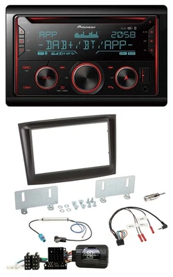Pioneer 2DIN DAB Lenkrad Bluetooth USB CD Autoradio für Fiat Doblo ISO Can-Bus a - Bild 1 von 4